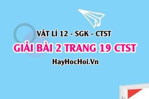 Giải bài 2 trang 19 Vật lí 12 Chân trời sáng tạo